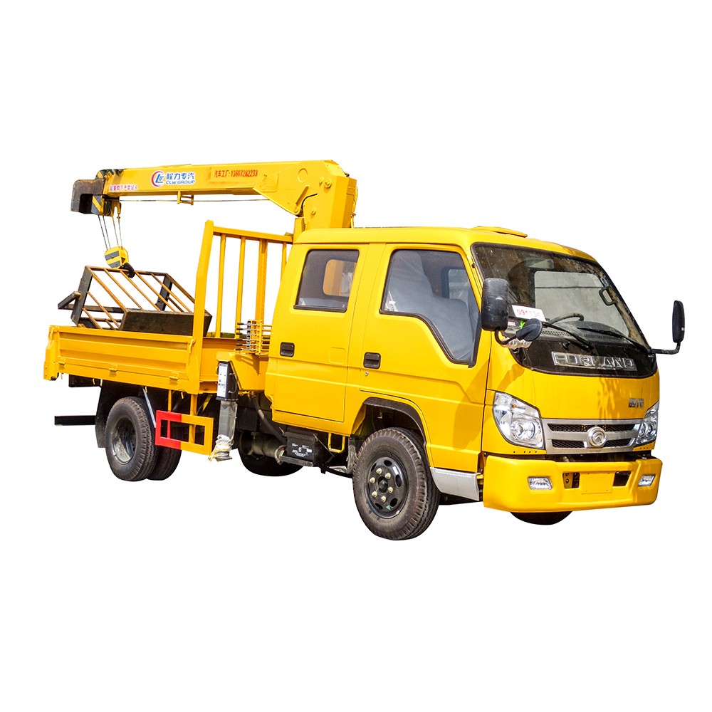 Kleiner LKW-Kran mit 6 Rädern